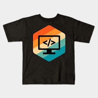 Vintage Web Developer CSS JavaScript & HTML Kids T-Shirt